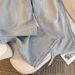 Women's Clothing Women's High Waist Flared Jeans With Star Embellishments – Light Blue Comfort Stretch Denim Pants For Casual Chic Style Waist Jeans_ecoleips.com