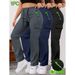 Women's Retro Style Casual Pants Large Pockets Trendy Brand Loose Fitting Workwear Spring Autumn New Versatile Long Pants_ecoleips.com