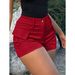Aria Basics Aria Basics 2025 European And American Style Cross-border Casual Women's High-waisted Buttoned Street-style Cargo Shorts With_ecoleips.com