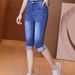 Women’S Washed Denim Capri Jeans – Classic Straight-Leg Crop Pants Light Washed Denim Casual & Office Wear_ecoleips.com