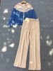 Women's Clothing Letter Hooded Jacket Wide Leg Pants Two Piece Fashion Set_ecoleips.com