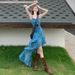 Design Sense Irregular Floral Strap For Women 2025 Summer Internet Celebrity New Hot Girl Style Waist-Cinching_ecoleips.com