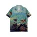Men's Beach Casual Printed Shirt Short Sleeved Loose Versatile Hong Kong Style Cross Border European Code New Fashion for Couples_ecoleips.com