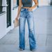 2022 Fall/Winter New Street Style Straight-Leg Pants Ripped Jeans For Women_ecoleips.com