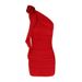 WG218 New 2025 Summer Sexy Floral Print Slimming Off-Shoulder Asymmetrical Neck Bodycon Dress For Women_ecoleips.com