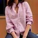 Women's Casual Fashion Long Sleeve Shirt Striped Ruffle Cardigan Top Spring Autumn_ecoleips.com