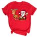 European And American Cross-border Foreign Trade Women's Clothing Christmas-themed Round-neck Printed Short-sleeve_ecoleips.com