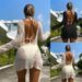 Women's Clothing Long Sleeved Sexy Backless Bikini Cover Up Three Piece Suit With Bikini Swimsuit_ecoleips.com