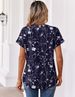 Zeagoo Womens Tops Short Sleeve Summer V Neck Shirts Work Blouses Business Outfits Fashion Clothing_ecoleips.com