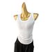 Women's Wide Strap Ribbed Tank Top Slim Fit Comfortable Base Shirt Sports Inner Layer for Spring Summer Autumn_ecoleips.com