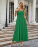 Women's Clothing Sexy Backless Floral Print Dress Strapless Gown High Waist Long Skirt Self Vacation Style Dress_ecoleips.com