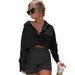 European And American Style Hot-selling Women's Early Spring Tops, Trendy Loose Casual Sports Collared Fashion Short_ecoleips.com