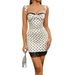 Spring Summer European American Independent Station Ins Sexy Slim Fit Fashion High-end Backless Strap Dress_ecoleips.com