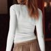 AE037 European And American Cross-border Long-sleeve Knit Sweater Women, 2026 Spring New Style, Solid Color,_ecoleips.com