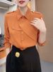 Hong Kong-style Women's Spring Autumn Shirts Are Popular This Year, Featuring An Irregular Design For Outer Wear,_ecoleips.com