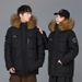 Unisex Thickened down Jacket Extreme Cold Weather Workwear Style Coat Large Fur Collar for Couples Autumn Winter Hot Selling_ecoleips.com