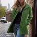 Women's Clothing Elegant Winter Wool Coat For Women - Vintage Style Long Coat With Half High Collar, Multiple Pockets, Slim Fit, Warm & Stylish_ecoleips.com