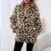 Women's Clothing Temperament Pocket Leopard Print Fashionable Leopard Print Zip-Up Hoodie With Cozy Fleece Lining – Elegant & Relaxed Fit For Women_ecoleips.com