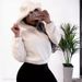 Cozy Fleece Hoodie With Bunny Ears - Soft Warm Pullover Sweatshirt For Women & Men, Streetwear Fashion, Loose Fit, Short Length, Long Sleeve_ecoleips.com