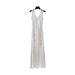 Thirteen Rows Women's UMA WHITE 2025 Early Spring New Dress, Female Style V-Neck Long Dress_ecoleips.com