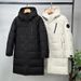Unisex Long Down Coat With Hood - Windproof & Thermal Insulated Winter Jacket For Men & Women_ecoleips.com