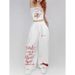 Aria Basics American Street Hip-hop Sports Pants Women, High-waisted, Loose, Wide-leg, Casual Jazz Trousers, New Popular Style For_ecoleips.com