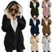 Women's Clothing Lambskin Hooded Mid Length Sweatshirt For Women Autumn And Winter New Plush Plush Coat For Women_ecoleips.com