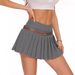 Women’s Clothing fashion slim fit versatile waist wide pleated trousers skirt_ecoleips.com