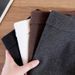 Gray Woolen Spring And Autumn Style, Women's A-line Short Plus-size Winter Thickened Half Skirt, Black High-waisted_ecoleips.com