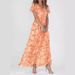 2026 New European And American Style Beach Maxi Dress, Chiffon Floral Print, Short Sleeve, Ruffle V-Neck, Fashionable_ecoleips.com