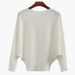 Batwing Sleeve Off-Shoulder Sweater Korean Style Knitted Loose Fit Women's Autumn Pullover Knitwear Factory In-Stock_ecoleips.com