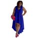 Women's Clothing Plus Size Clothes Sleeveless Round Neck Casual Dress Comfortable Fashionable Summer Thin Polyester Beach Style_ecoleips.com