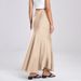 Women's High Waist Stretch Satin Pencil Skirt - Elegant Bodycon Midi Skirt With Elastic Waistband, Slim Fit For Work & Evening_ecoleips.com
