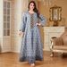 Modest Abaya Dress Elegant Arabic Embroidered Abaya Dress – Modest Muslim Long Dress With Lace Trim For Women_ecoleips.com