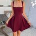 Women's Clothing Women's Elegant Solid Color Sleeveless Suspender Dress Short Style For Formal & Casual For Women_ecoleips.com