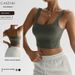 Colorful Beaded European American Style Tight Yoga Vest, Quick-Dry Fitness Versatile For Outdoor Wear, Running, And_ecoleips.com