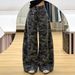 American-style High Street Camouflage Wide-leg Cargo Pants For Women, 2025 Autumn And Winter, Loose Straight Cut,_ecoleips.com