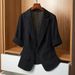 Women's Clothing Thin Small Suit Jacket For Women Summer New Style Small Casual Slim Fit All Match Short Sleeved Suit Top_ecoleips.com