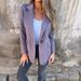 2025 Coat European And American Cross-Border Autumn/Winter New Women's Casual Woolen Lapel Button Pocket_ecoleips.com