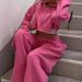 Women's Clothing Autumn Women's Casual Hooded Front Zipper Sweater Wide Leg Loose Trousers Suit_ecoleips.com