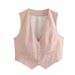 Aria Basics Aria Basics Cross-border Foreign Trade 2025 Summer New Women's Clothing European And American Style Loose Button Decorated_ecoleips.com