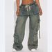 Y2K Cargo Jeans – Baggy Streetwear Denim Pants With Utility Pockets (Navy Blue, S-XL)_ecoleips.com