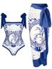 Women's Clothing Swimwear Conservative One Piece Bikini Swimsuit Set Women Wholesale Mesh Cover up_ecoleips.com