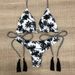 Women's Clothing Sexy Split Print Bikini Swimsuit_ecoleips.com