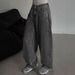 Cross-border Fashion Retro Jeans, New Style, Drapey Straight Loose High-waisted Wide-leg Casual Trousers, Trendy_ecoleips.com