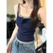 American-style Strapless Faux Two-piece Camisole For Women, Summer Outerwear With Built-in Chest Pads, Beautiful Back_ecoleips.com