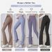 Lulu Sports High Waist Yoga Pants Quick Drying Breathable Tight Fitness Clothes Wide Leg Flared Pants for Women_ecoleips.com