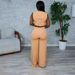 2025 NewEuropean And American Casual Fashion Sleeveless Solid Color Hollow Two Piece Suit_ecoleips.com