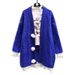 girl New Year Christmas Red Thickened Mid-Length Knitted Pom-Pom Hidden Button Frayed Edge Tassel Lazy Style Sweater Cardigan_ecoleips.com