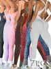 Bestselling Seamless Yoga Jumpsuit With Removable Breast Pads, Cross Strap Leopard Print, Available On Amazon._ecoleips.com